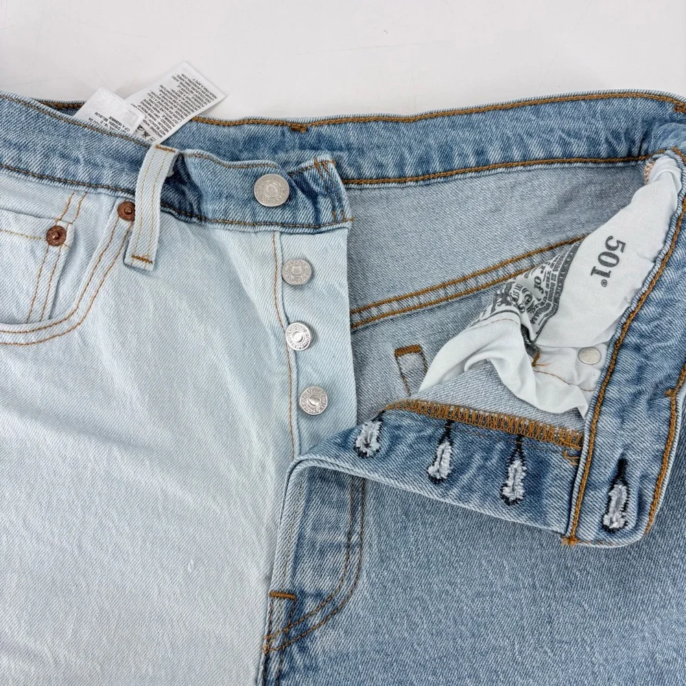 LEVI’S Women's 501 High Rise Two Tone Straight Denim
Jean Shorts - Picture 3 of 12